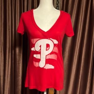 XS PHILLIES V NECK T